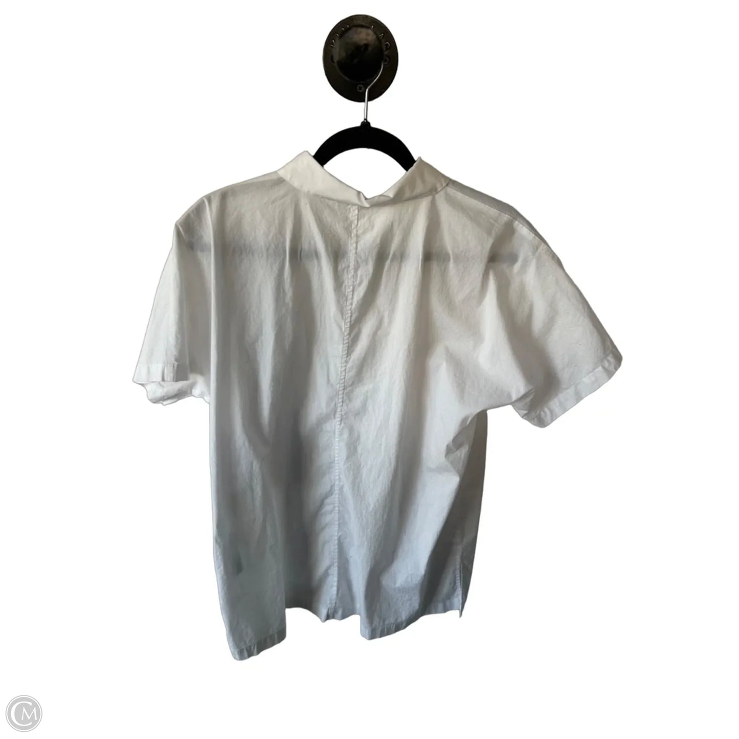 Top Short Sleeve By Eileen Fisher In White, Size: S