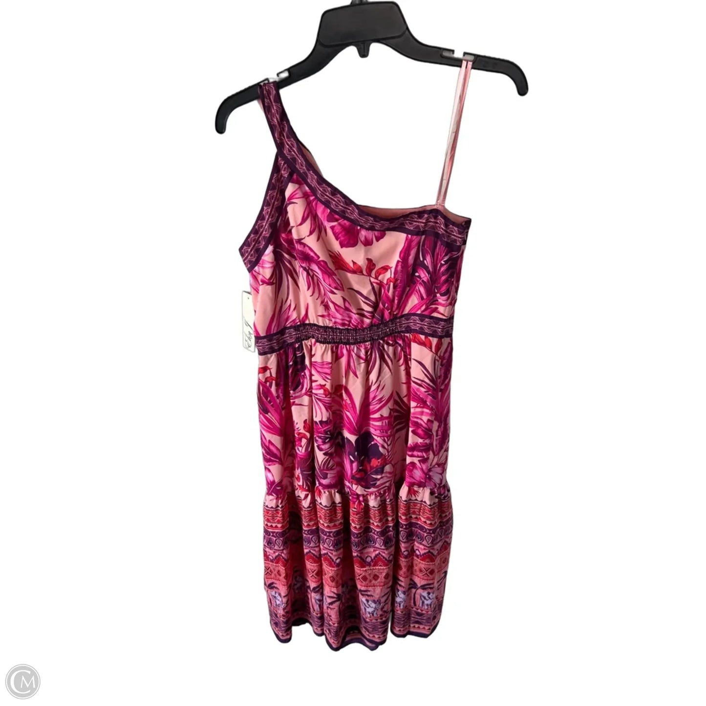 Dress Party Midi By Eliza J In Pink & Purple, Size: M