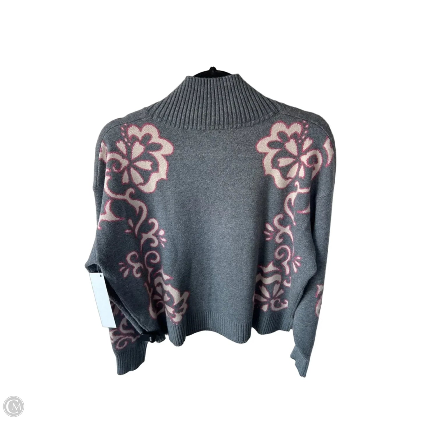 Sweater By Maeve In Grey & Pink, Size: S