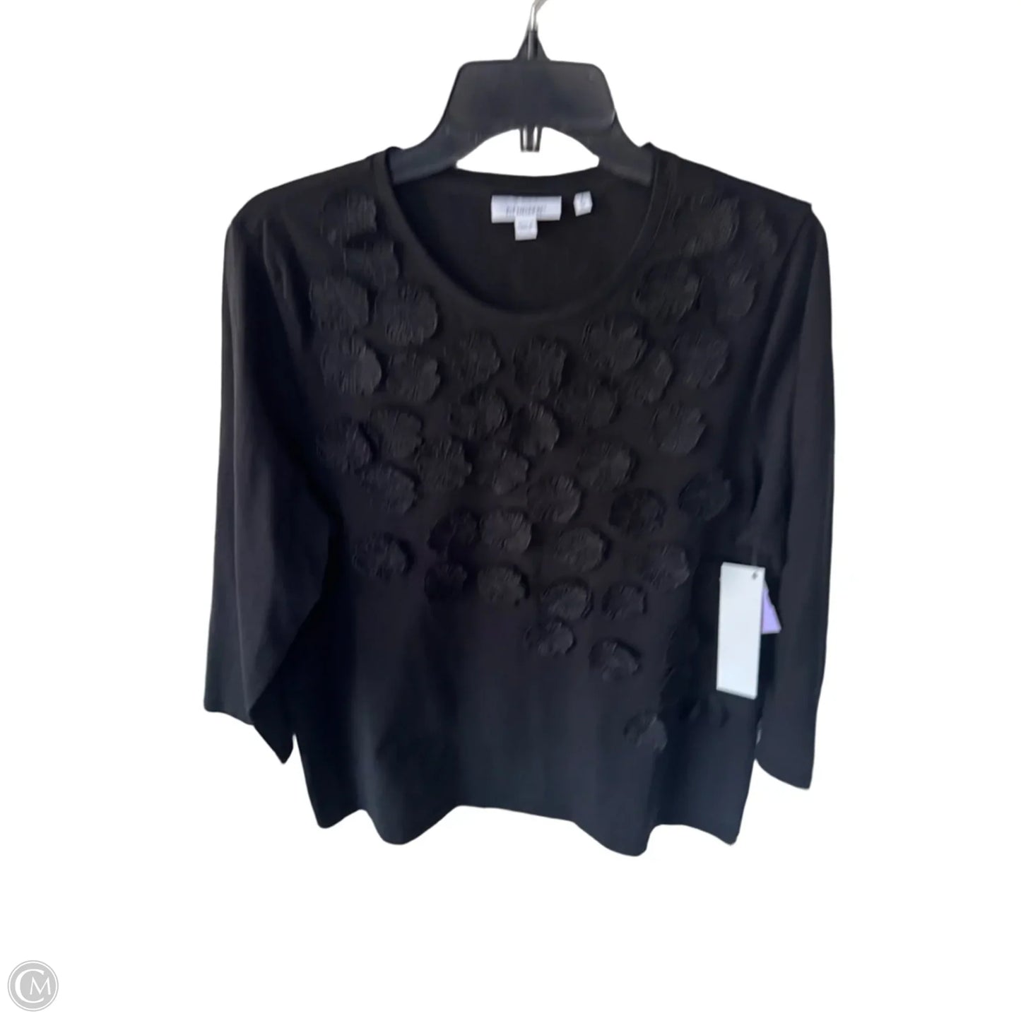 Top Long Sleeve By Chicos In Black, Size: Xl