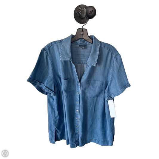 Top Short Sleeve By J. Jill In Blue, Size: Xl