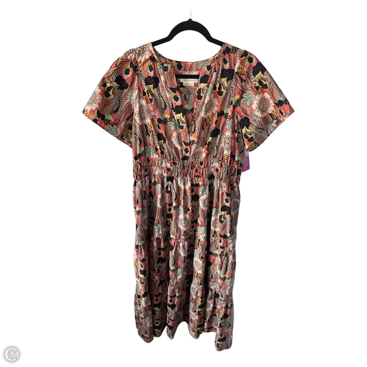 Dress Casual Maxi By Anthropologie In Orange, Size: 1x