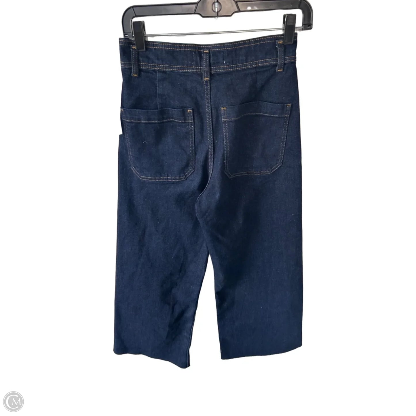 Jeans Wide Leg By Zara In Blue Denim, Size: 6