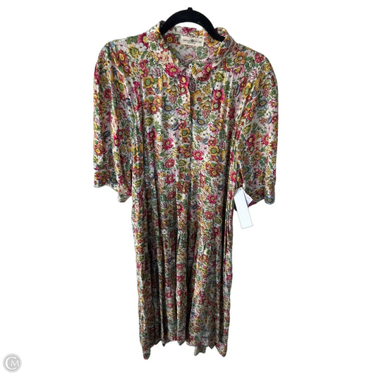 Dress Casual Maxi By Natural Life In Pink & Yellow, Size: Xl