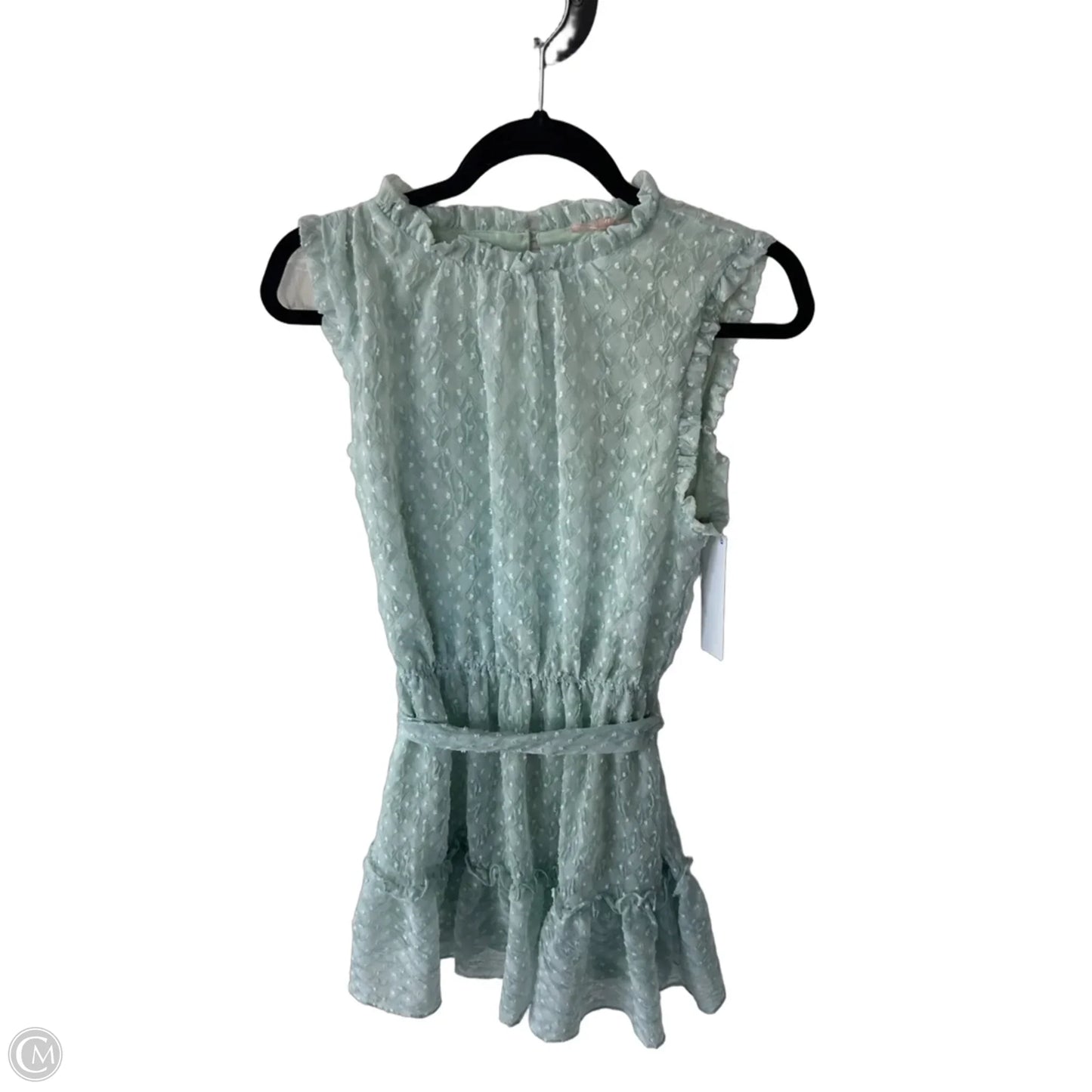 Dress Party Short By Cmc In Green & White, Size: M