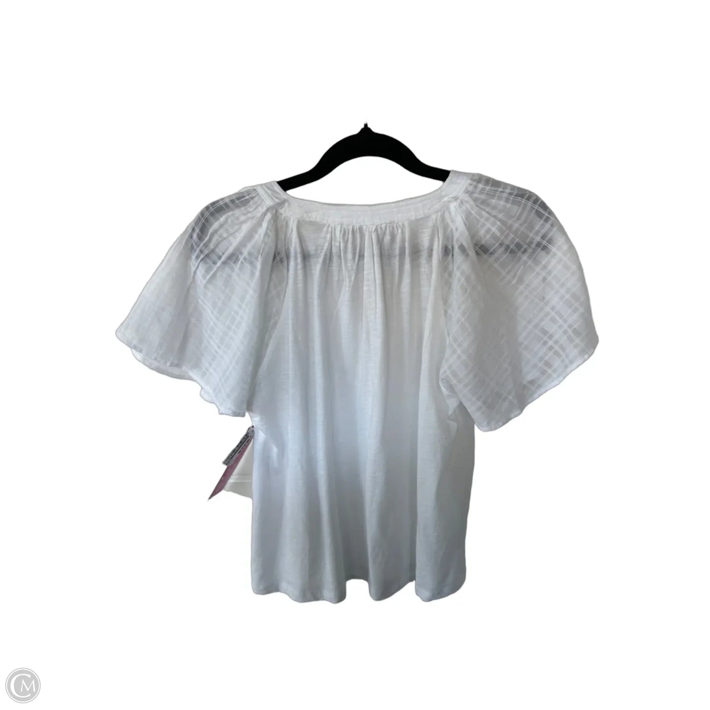 Top Short Sleeve By Loft In White, Size: Xs
