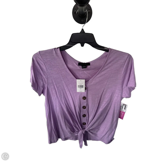 Top Short Sleeve By Sanctuary In Purple, Size: M