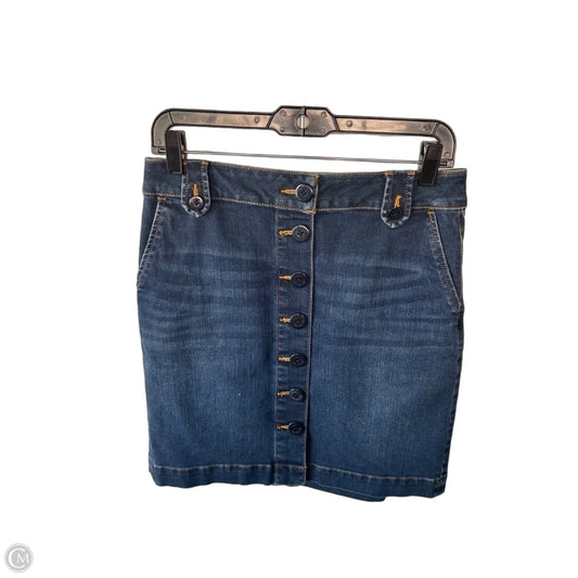 Skirt Mini & Short By Talbots In Blue Denim, Size: 4p