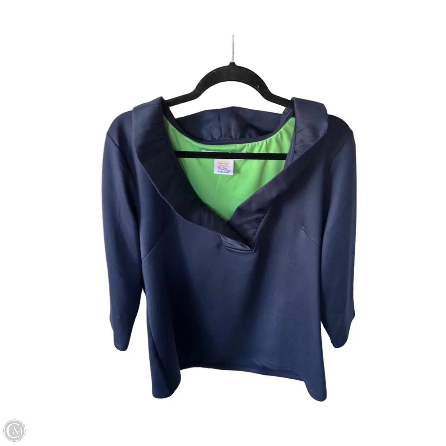 Top Long Sleeve By Gretchen Scott In Blue, Size: Xl