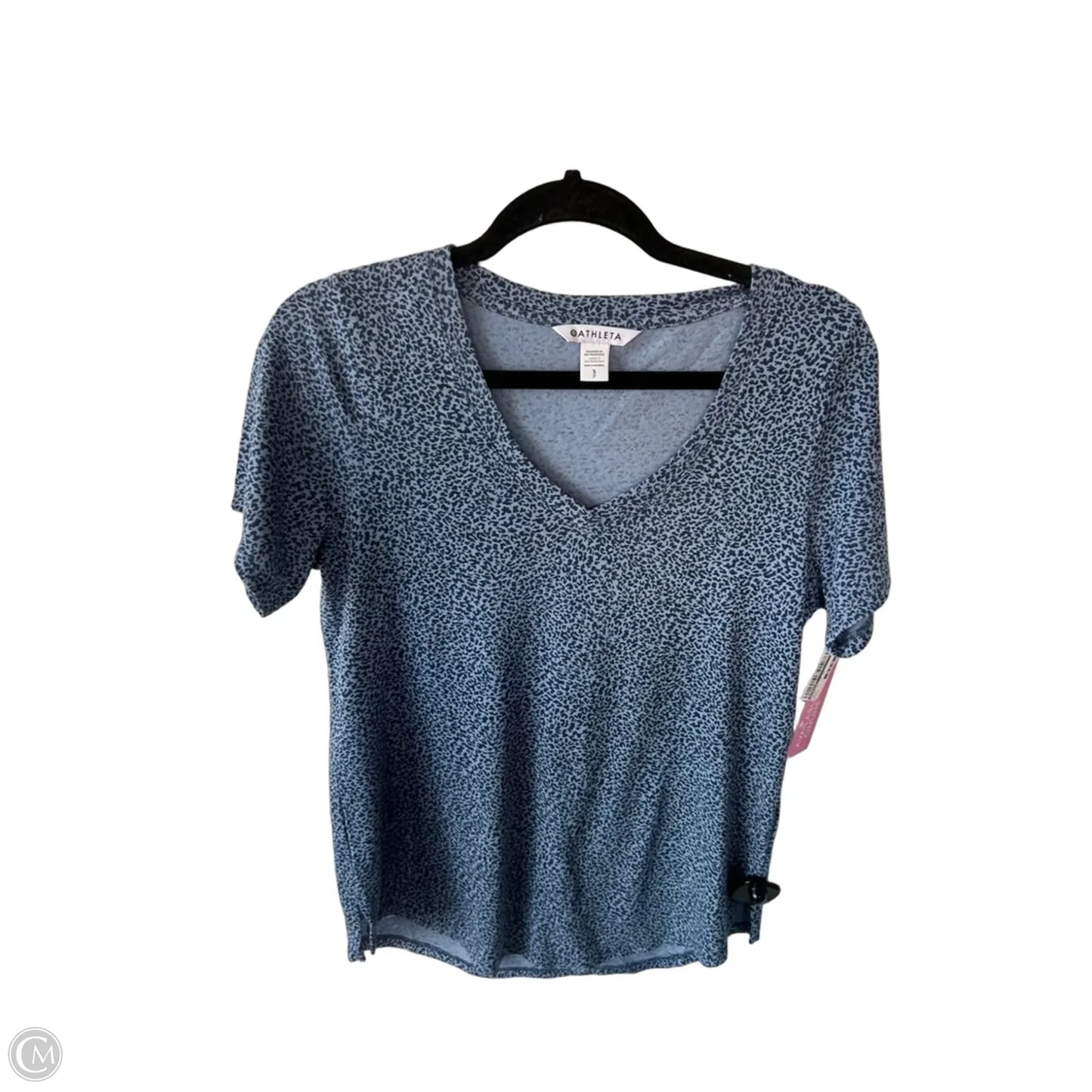 Athletic Top Short Sleeve By Athleta In Blue, Size: S
