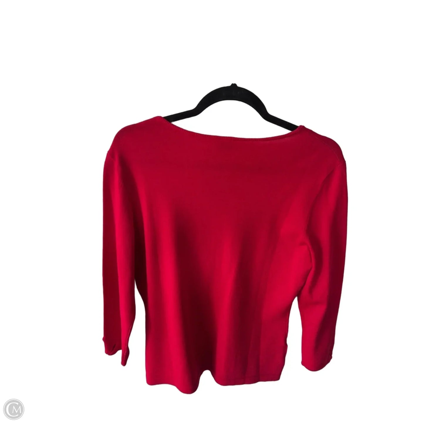 Sweater Cardigan By Ann Taylor In Red, Size: M