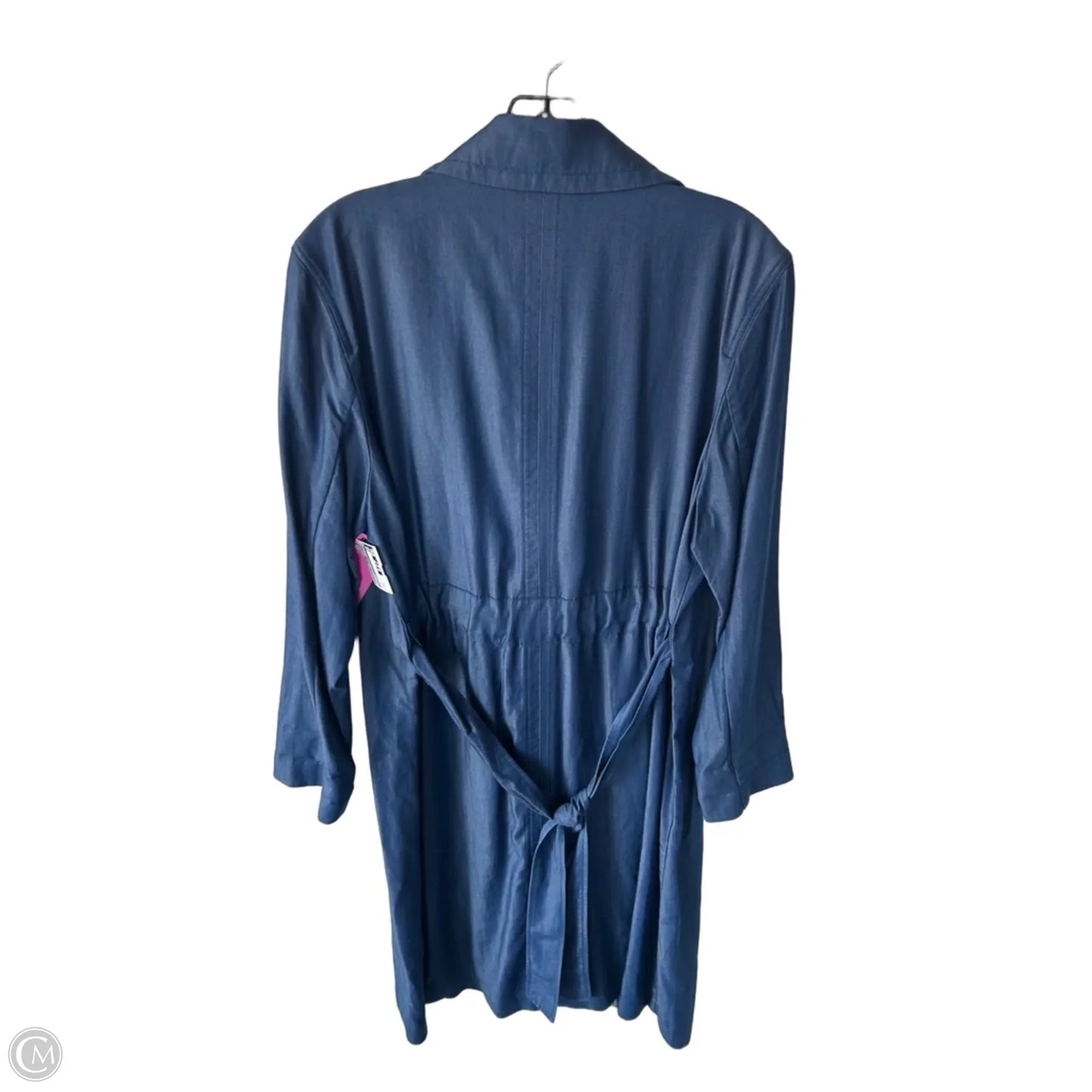 Coat Trench Coat By On 34th In Blue, Size: M