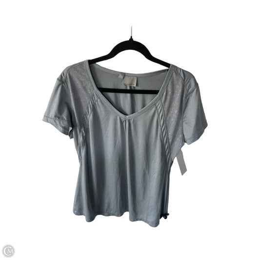 Athletic Top Short Sleeve By Athleta In Grey, Size: Xl