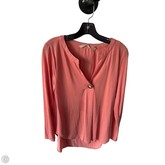 Top Long Sleeve By Soft Surroundings In Orange, Size: M