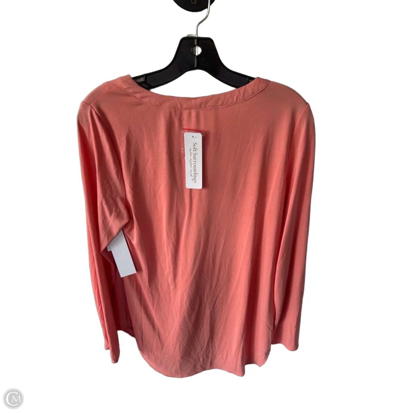 Top Long Sleeve By Soft Surroundings In Orange, Size: M