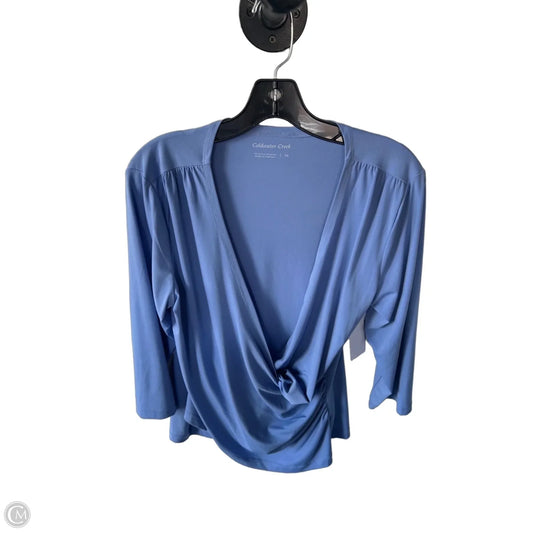 Top 3/4 Sleeve By Coldwater Creek In Blue, Size: M