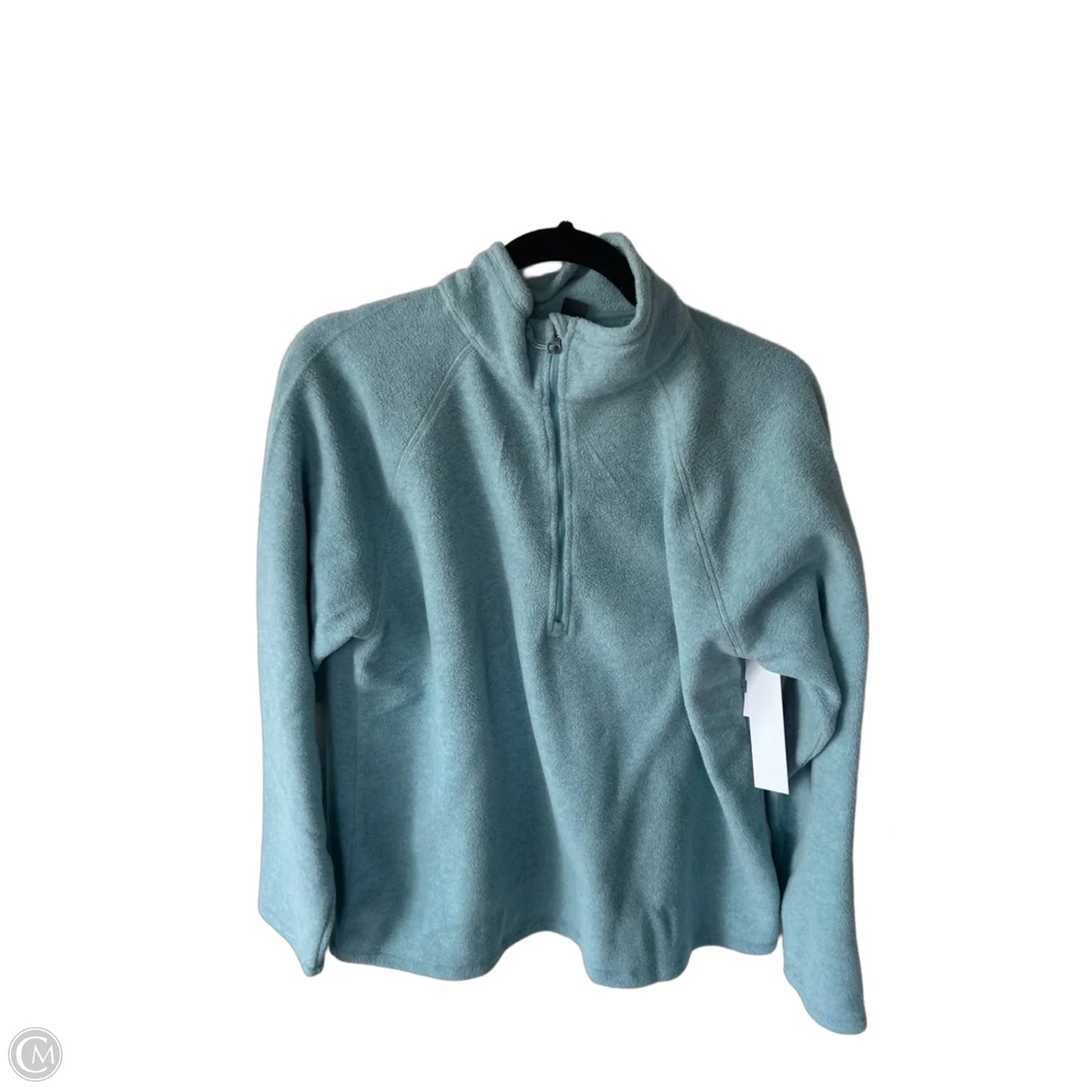 Jacket Fleece By Eddie Bauer In Blue, Size: L