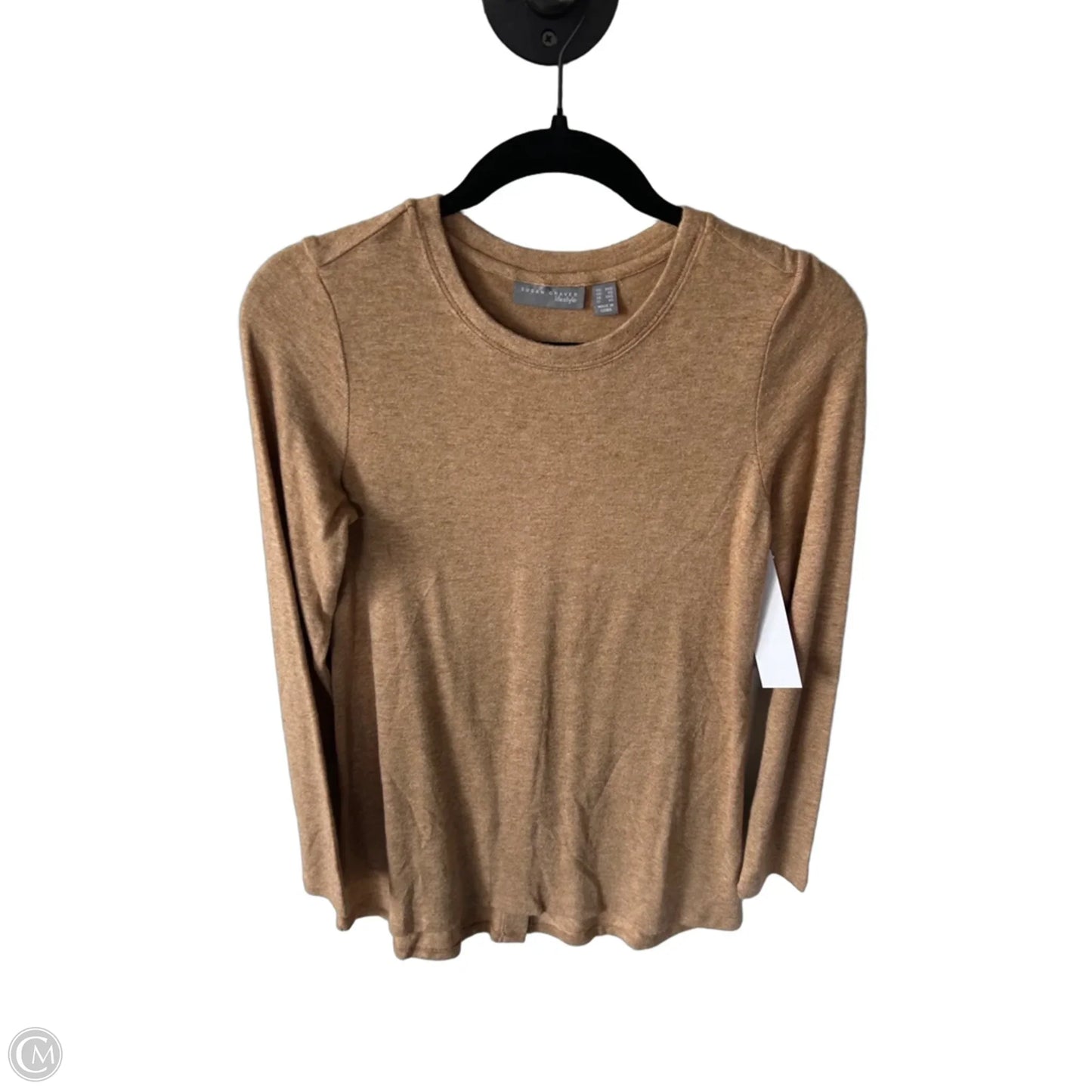 Sweater By Susan Graver In Tan, Size: Xxs