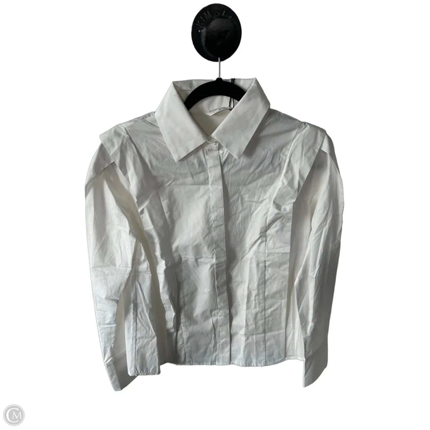 Top Long Sleeve By Commense In White, Size: M