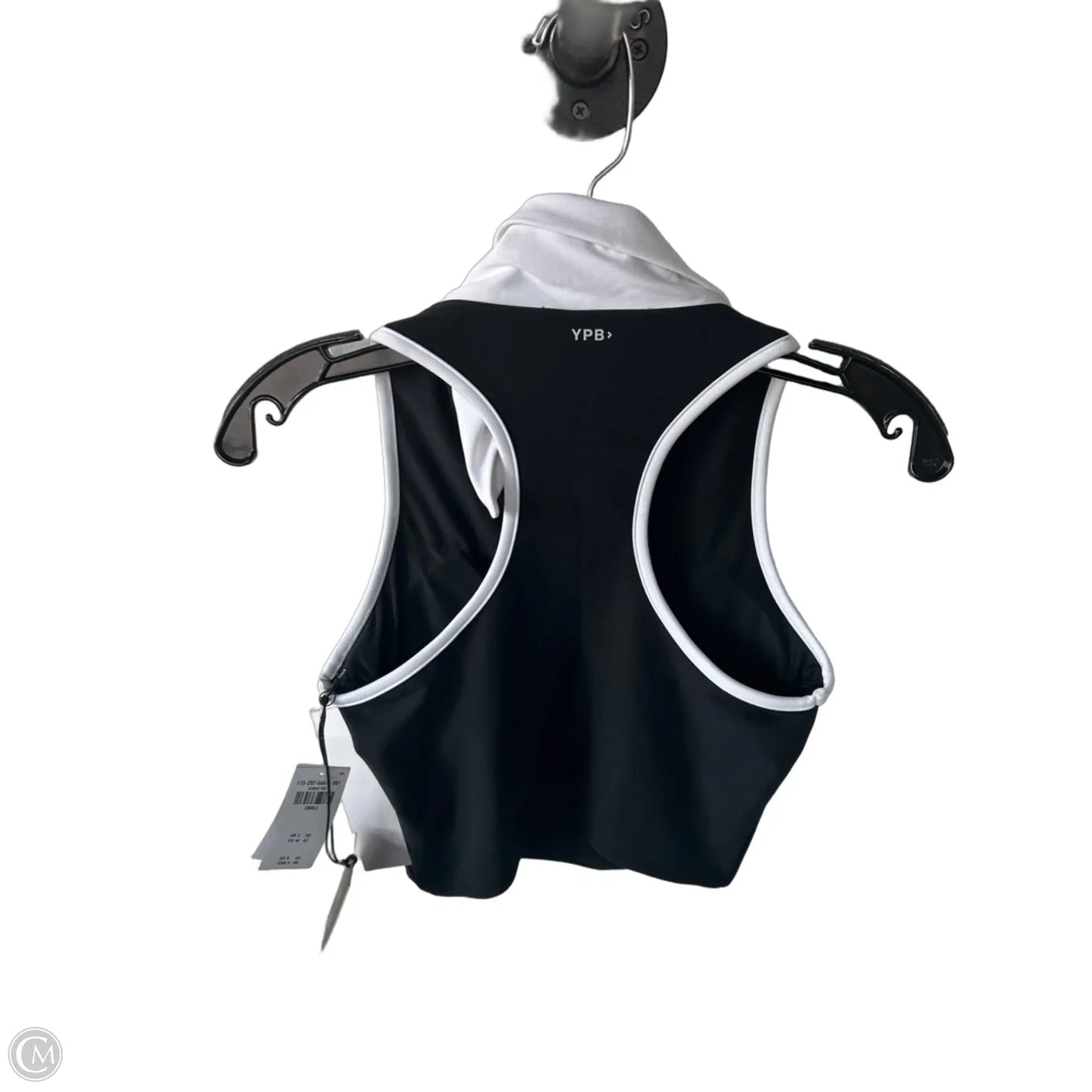 Athletic Bra By Ypb In Black & White, Size: S
