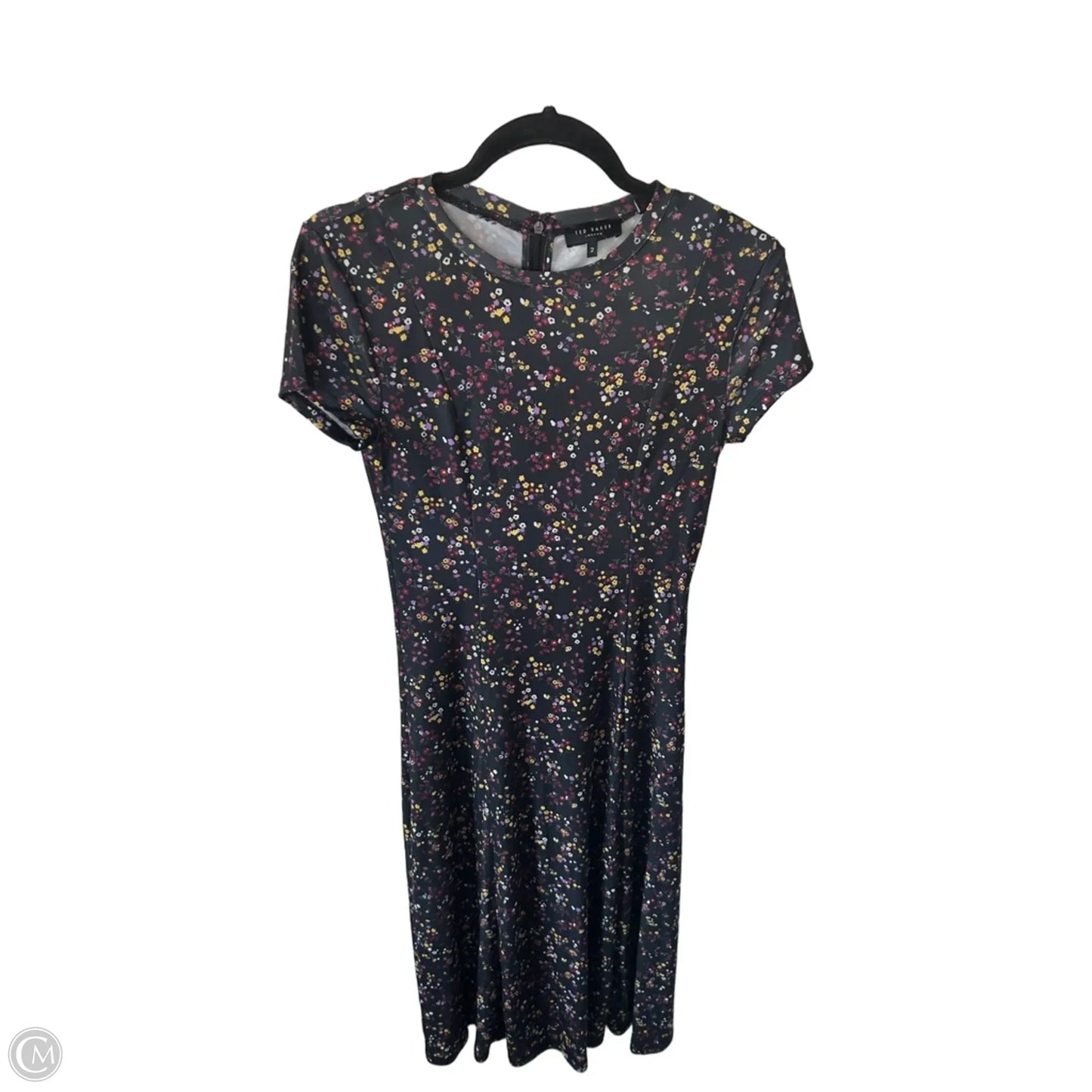 Dress Casual Midi By Ted Baker In Black, Size: S