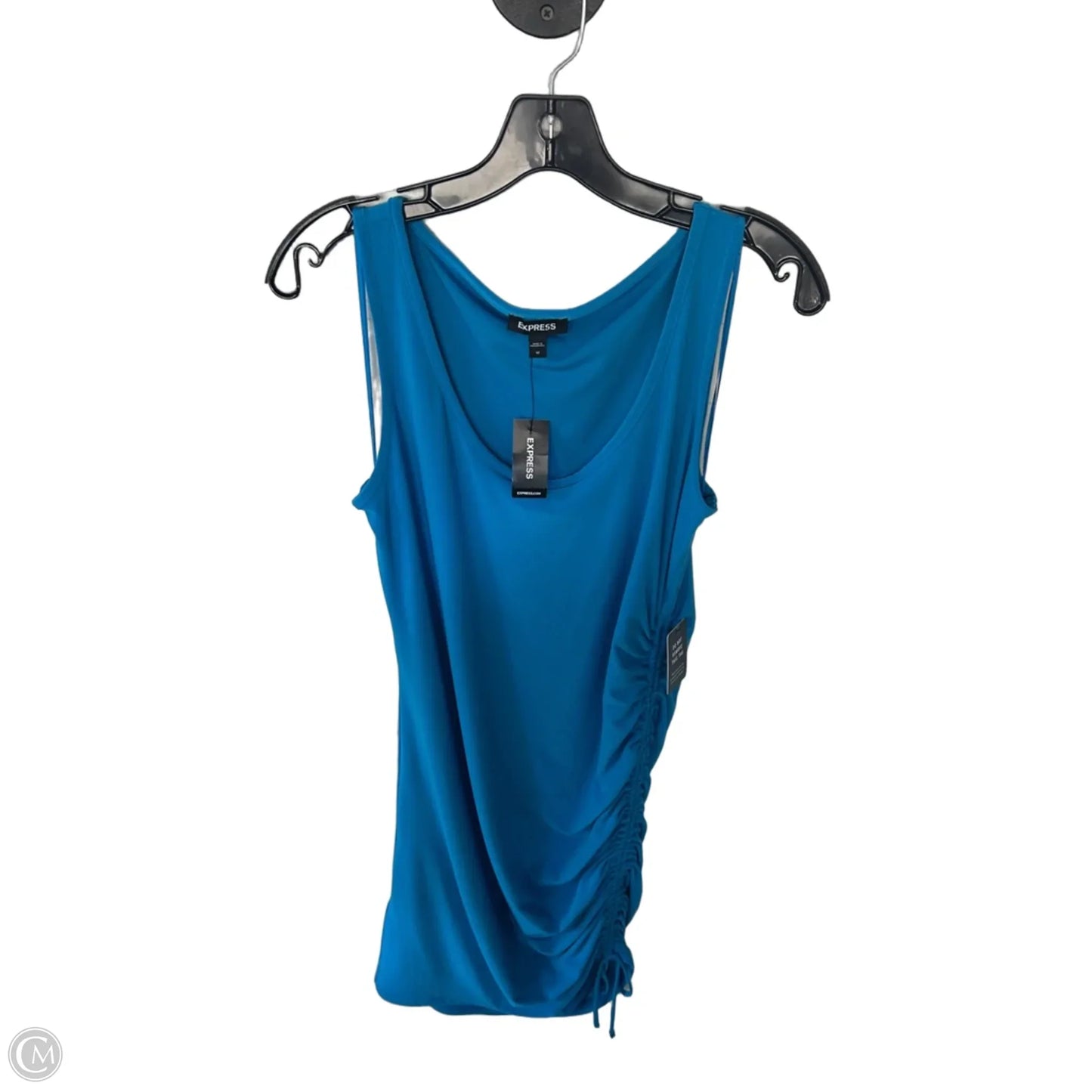 Dress Casual Midi By Express In Blue, Size: M