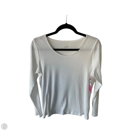 Top Long Sleeve Basic By J. Jill In White, Size: M