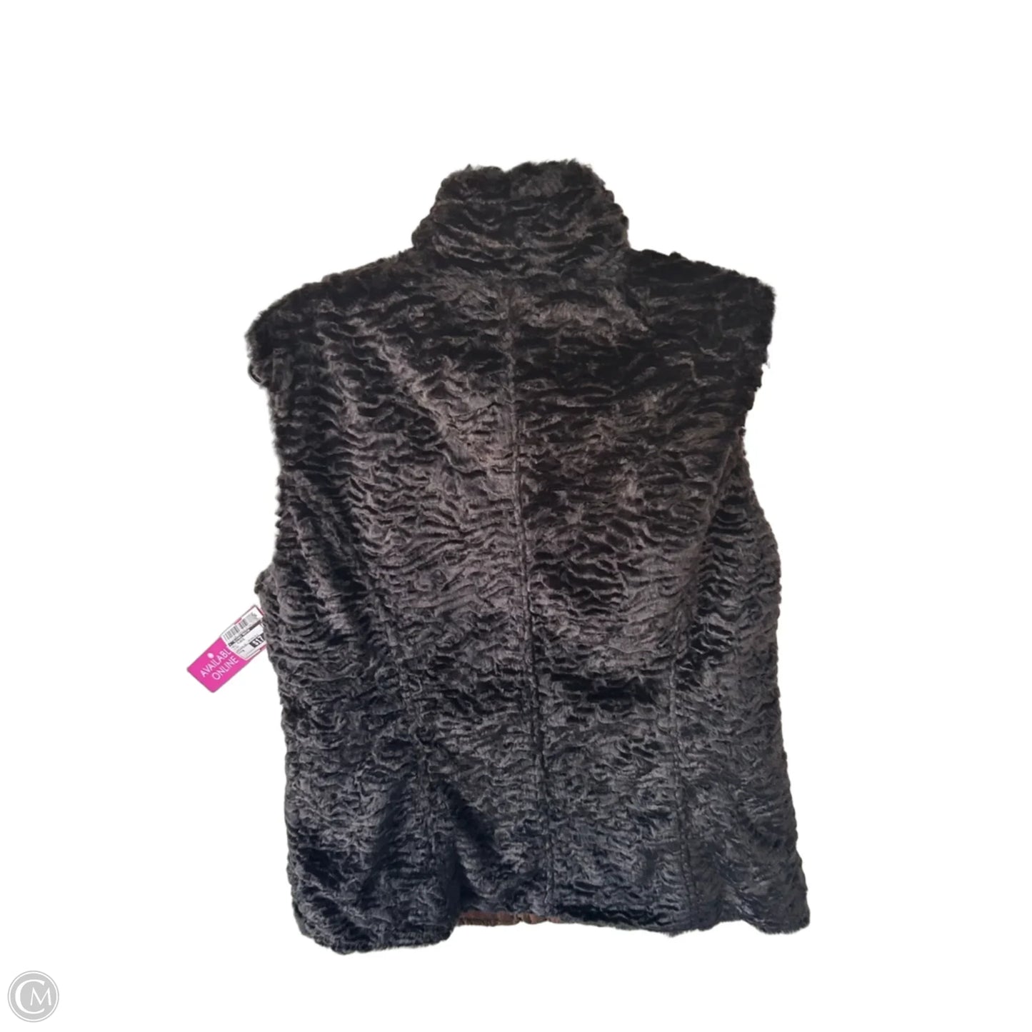 Vest Fleece By Clothes Mentor In Black, Size: M