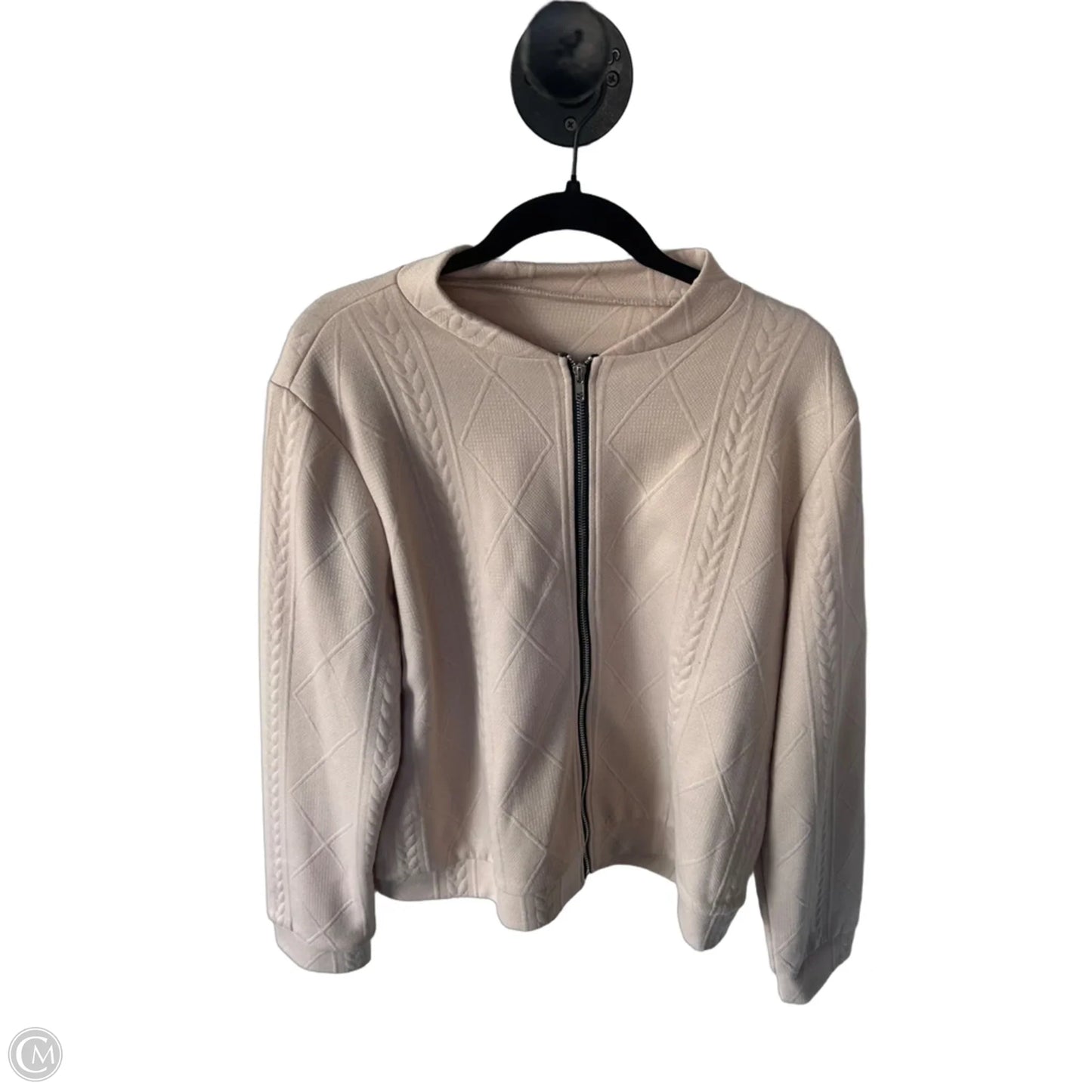 Sweater Cardigan By Cme In Beige, Size: Xxl