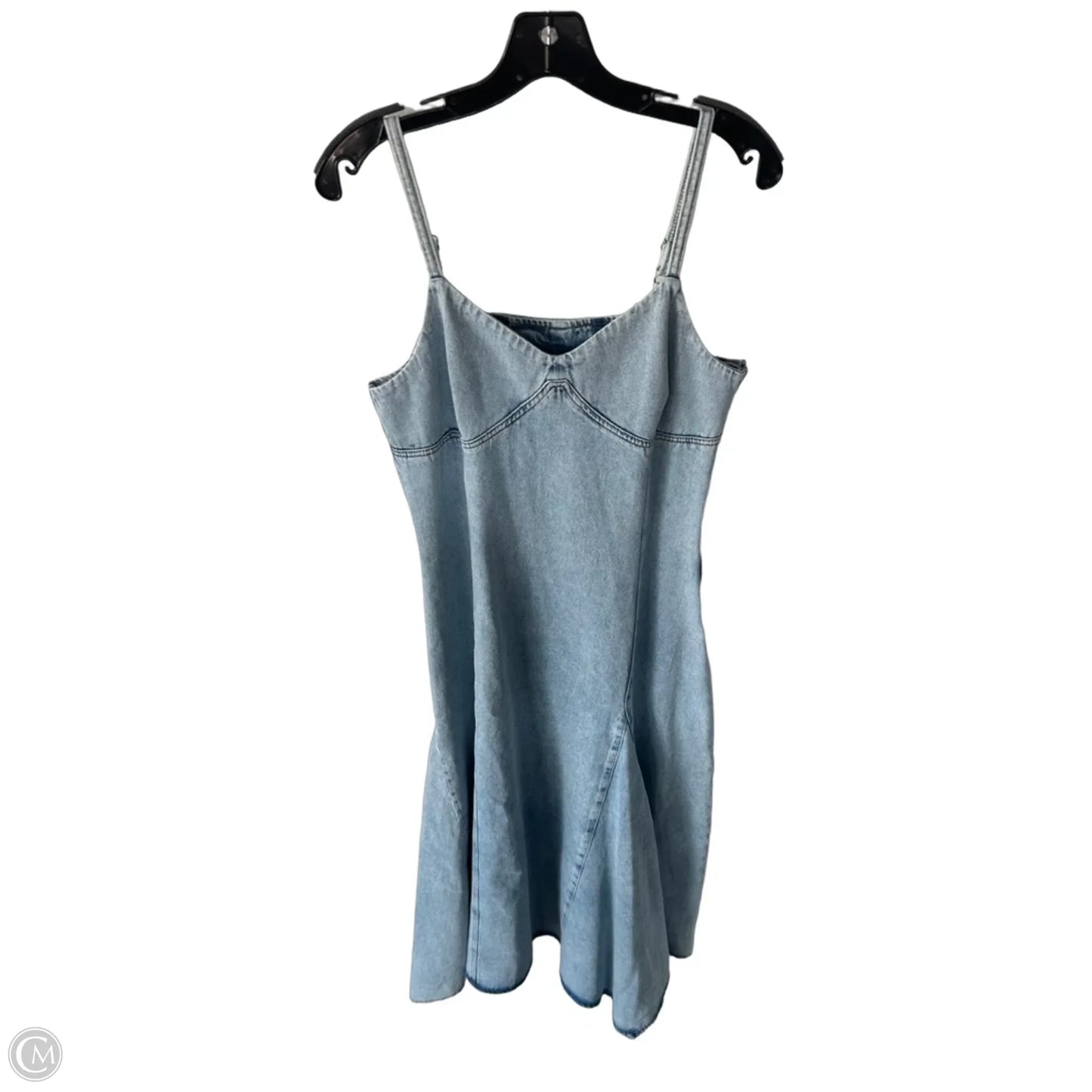 Dress Casual Midi By Cma In Blue Denim, Size: M