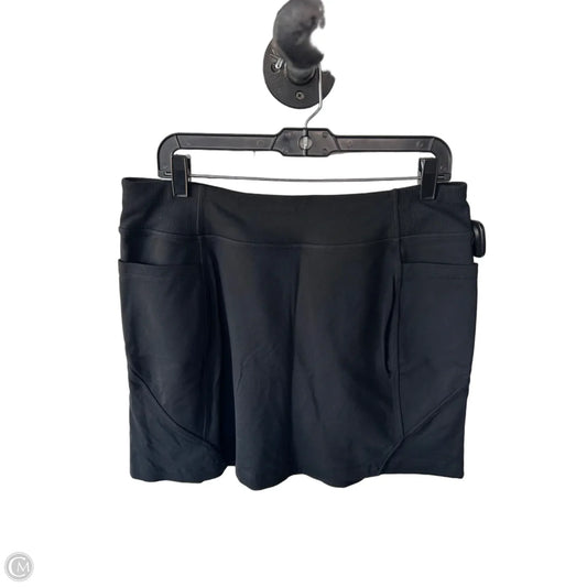 Athletic Skort By Athleta In Black, Size: 12