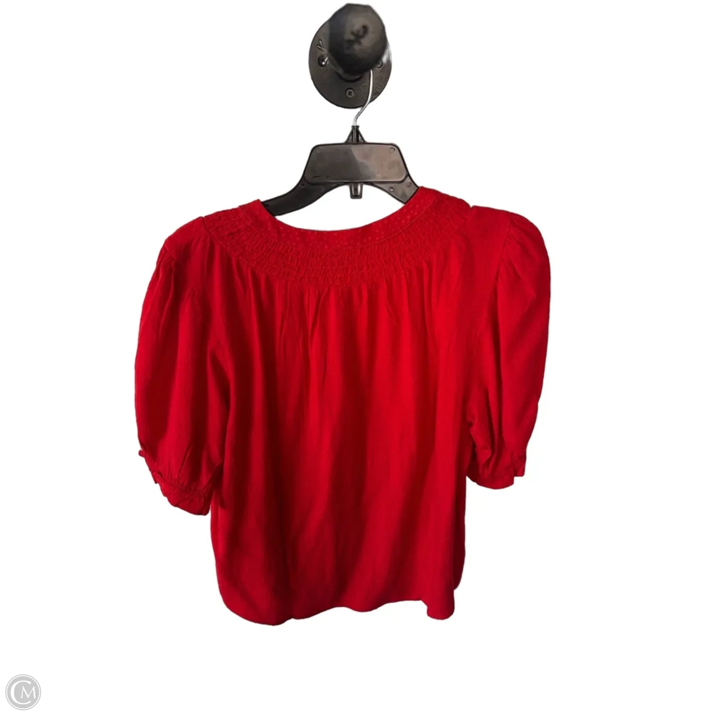 Top Short Sleeve By Draper James In Red, Size: M