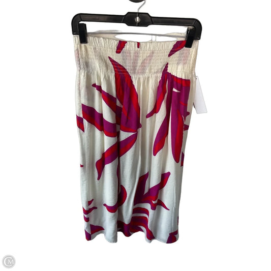 Skirt Maxi By Nine West In Cream & Purple, Size: 4
