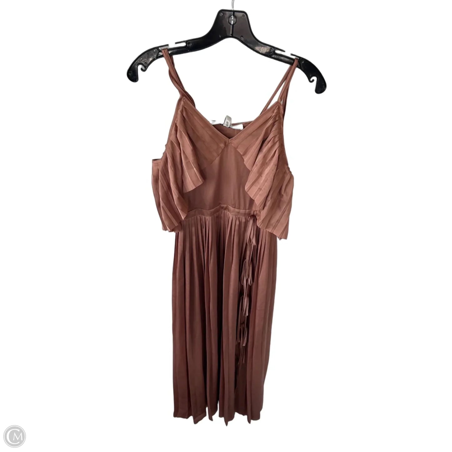 Dress Party Midi By Banana Republic In Tan, Size: 0p
