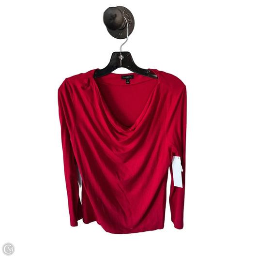 Top Long Sleeve By Talbots In Red, Size: M