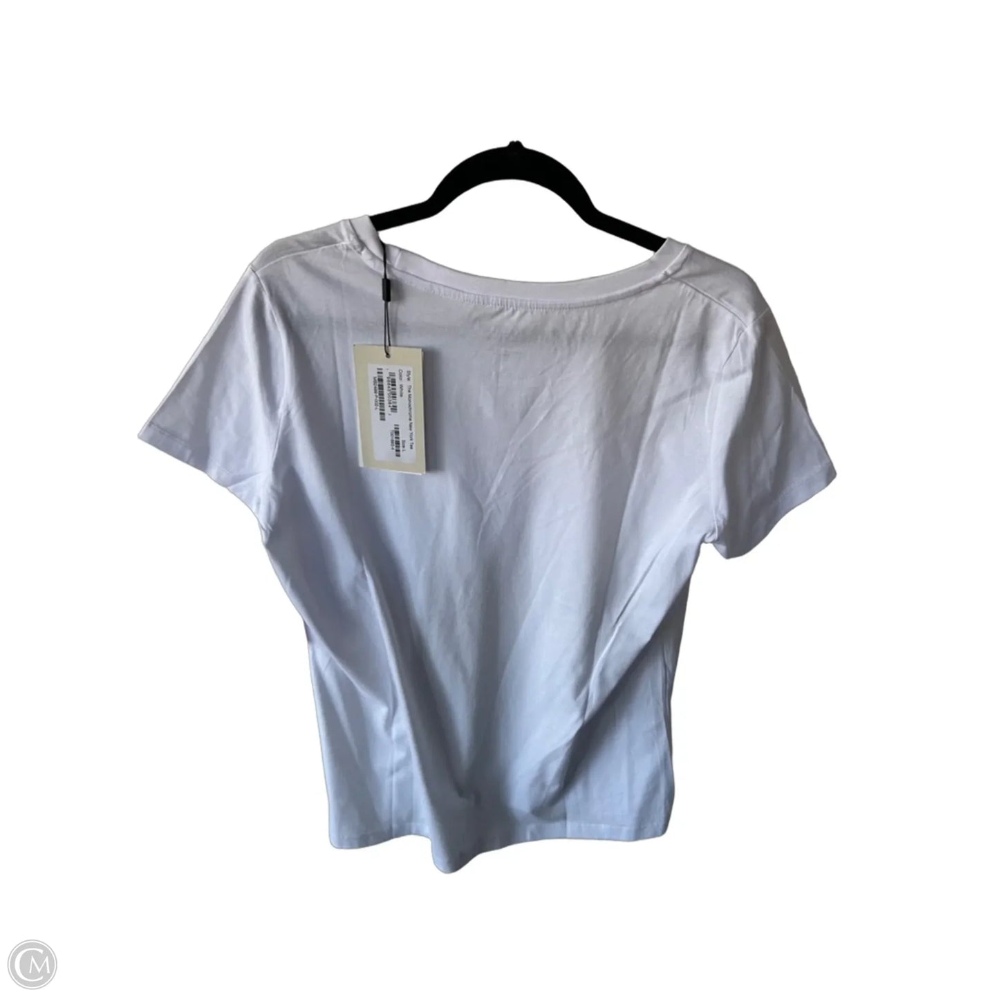 Top Short Sleeve By Cmc In White, Size: L