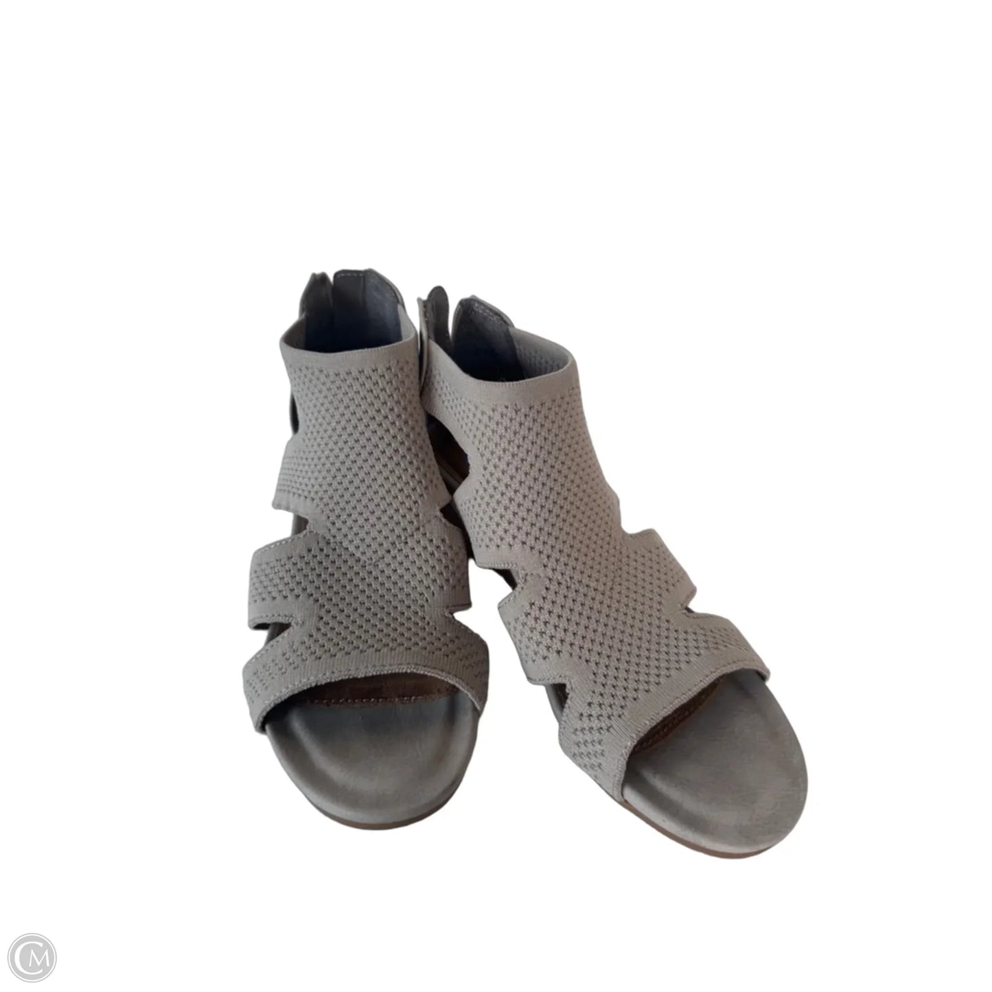 Shoes Heels Wedge By Clothes Mentor In Tan, Size: 6.5