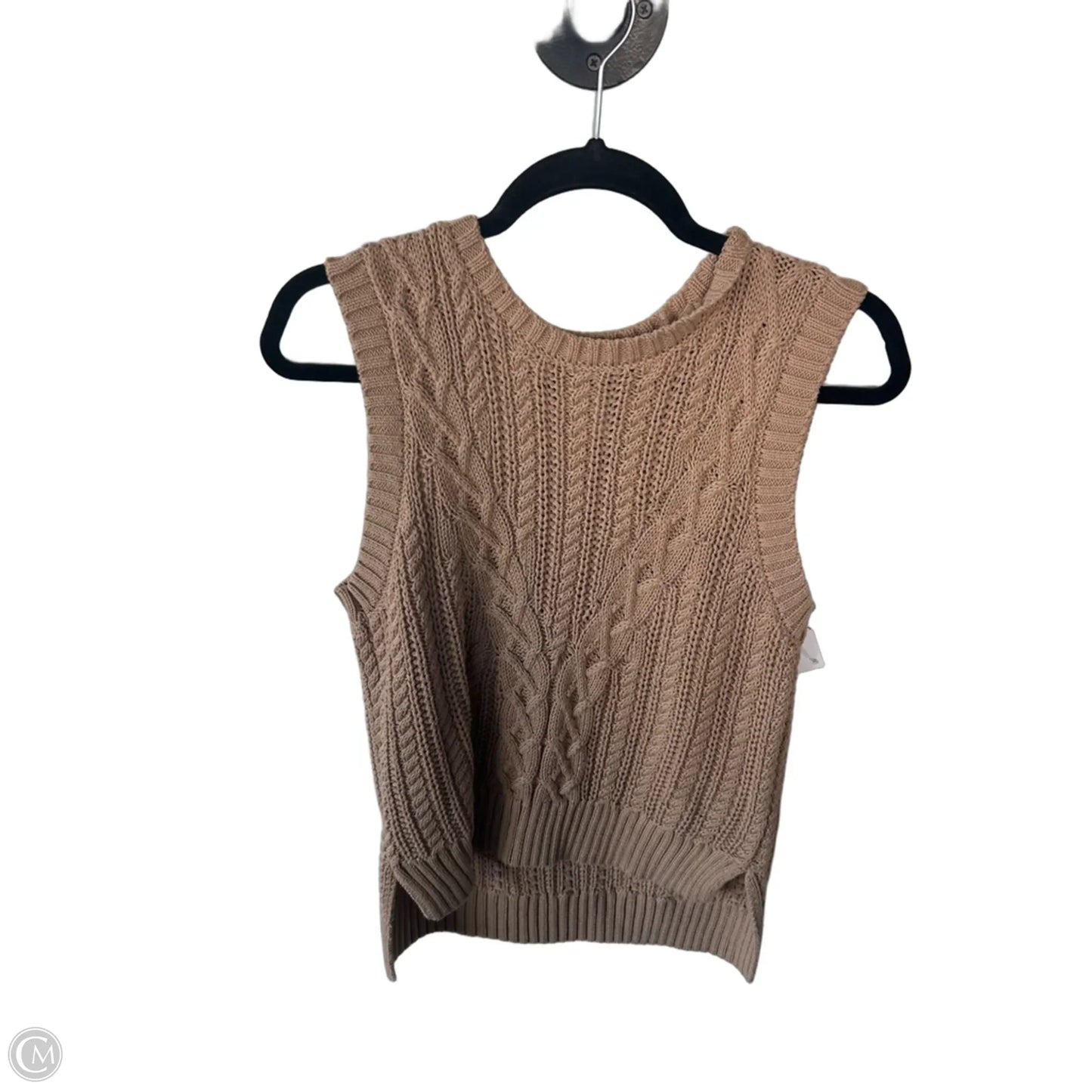 Vest Sweater By Rachel Zoe In Tan, Size: S