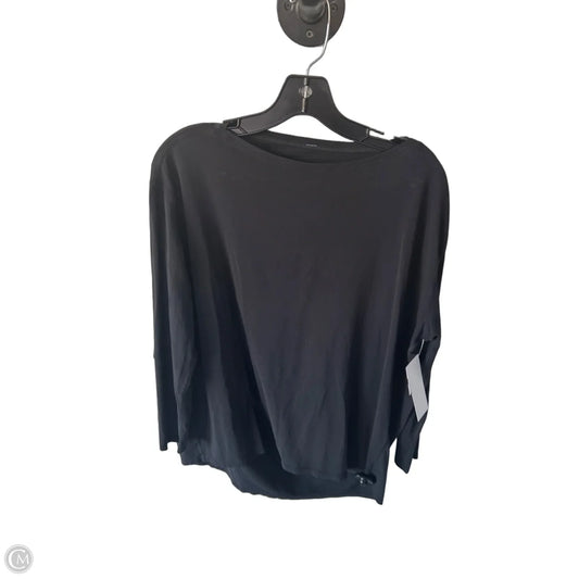 Athletic Top Long Sleeve Crewneck By Lululemon In Black, Size: M