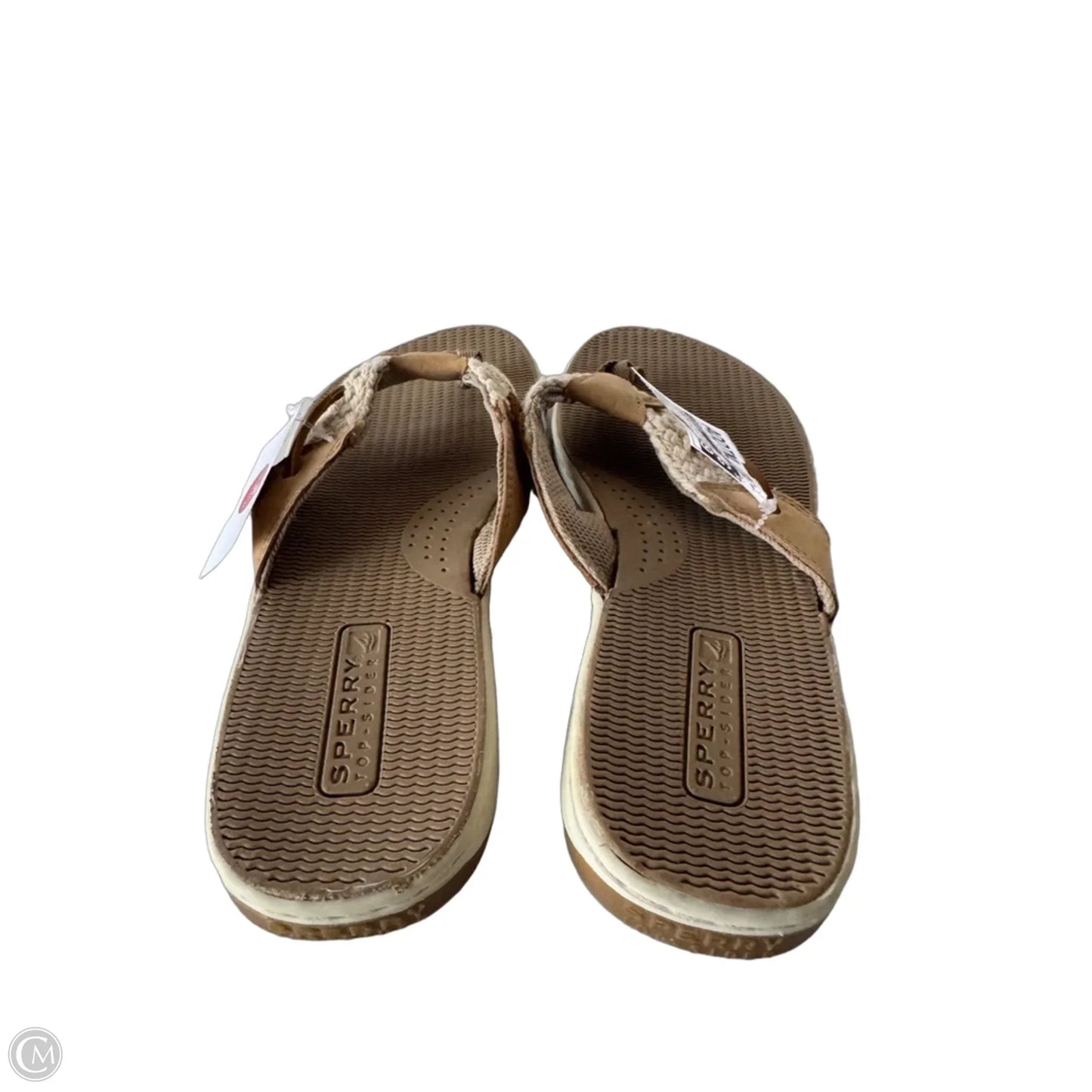 Sandals Flip Flops By Sperry In Cream & Tan, Size: 8.5