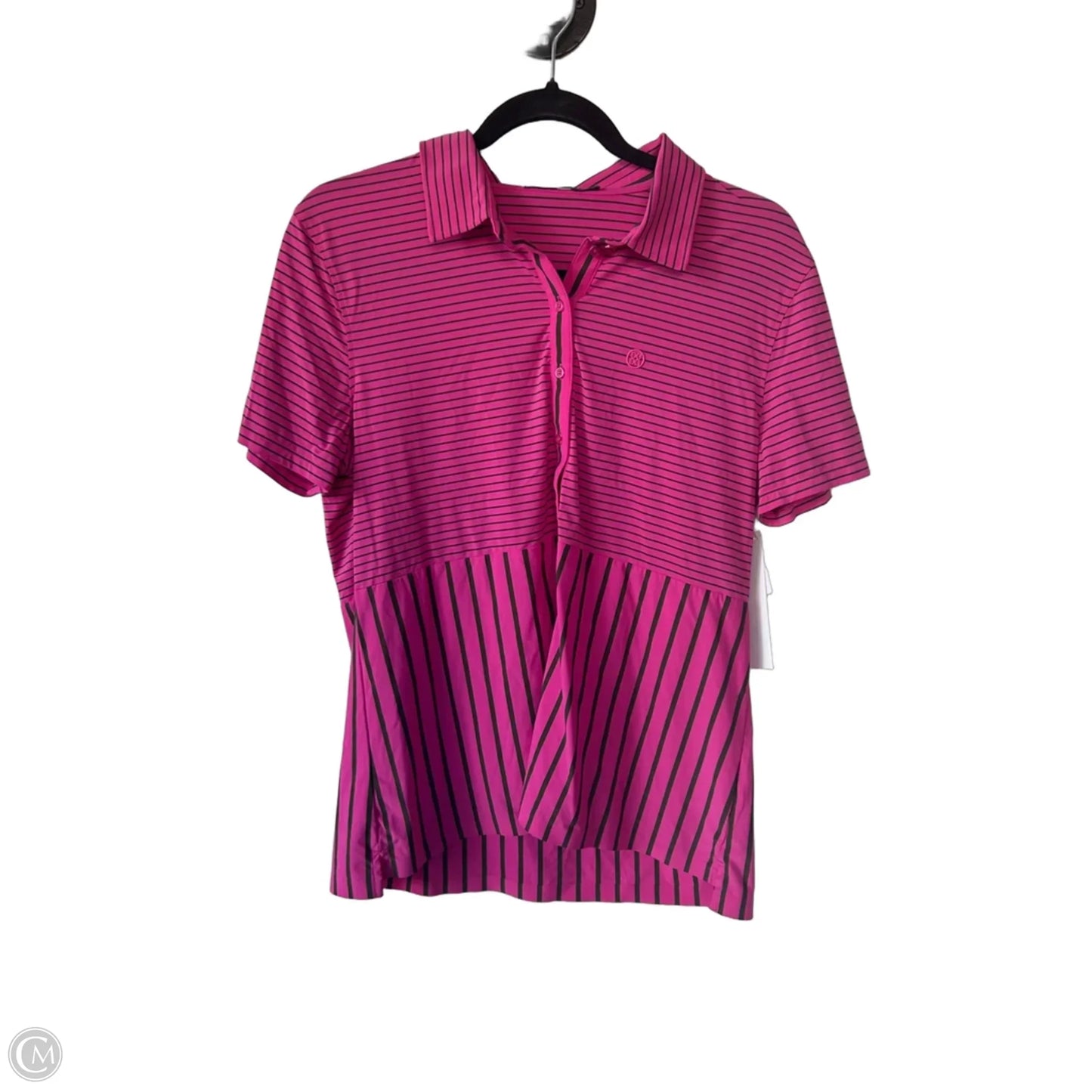 Athletic Top Short Sleeve By Cmb In Pink, Size: L