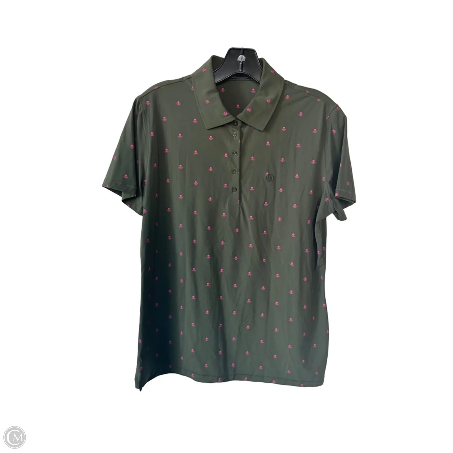 Athletic Top Short Sleeve By Cmb In Green, Size: L