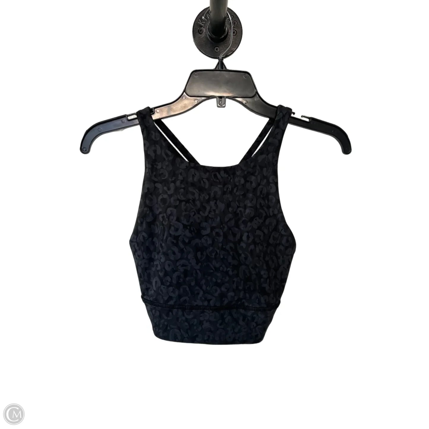 Athletic Bra By Lululemon In Black & Grey, Size: M
