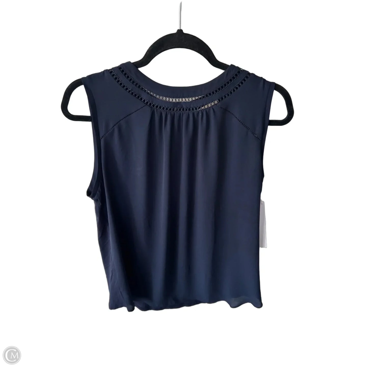 Top Sleeveless By Loft In Navy, Size: M