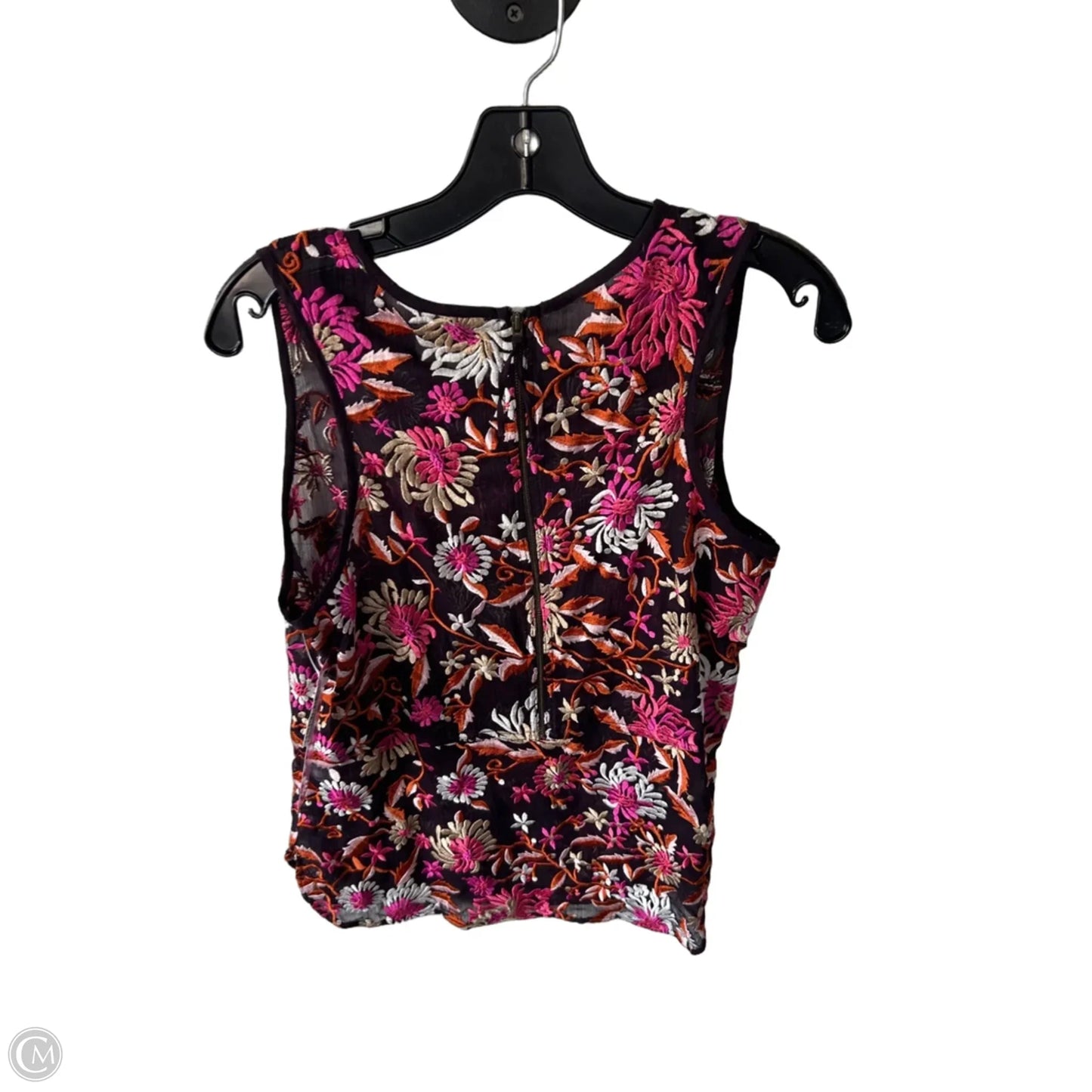 Top Sleeveless By Clothes Mentor In Brown & Pink, Size: L
