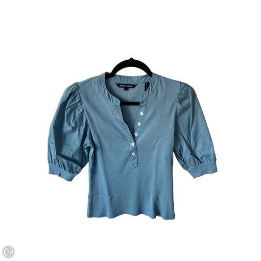 Top 3/4 Sleeve By Veronica Beard In Blue, Size: S