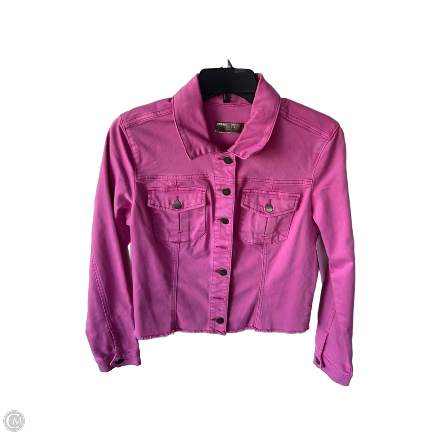 Jacket Denim By Kut In Pink Denim, Size: M