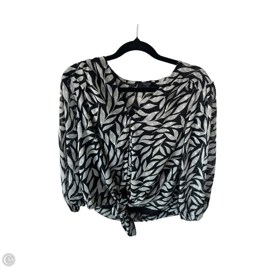 Top 3/4 Sleeve By Cmc In Black & Cream, Size: L