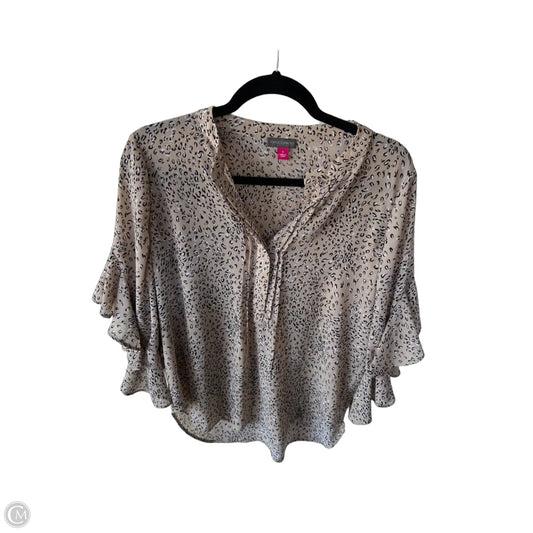 Top 3/4 Sleeve By Vince Camuto In Tan, Size: S