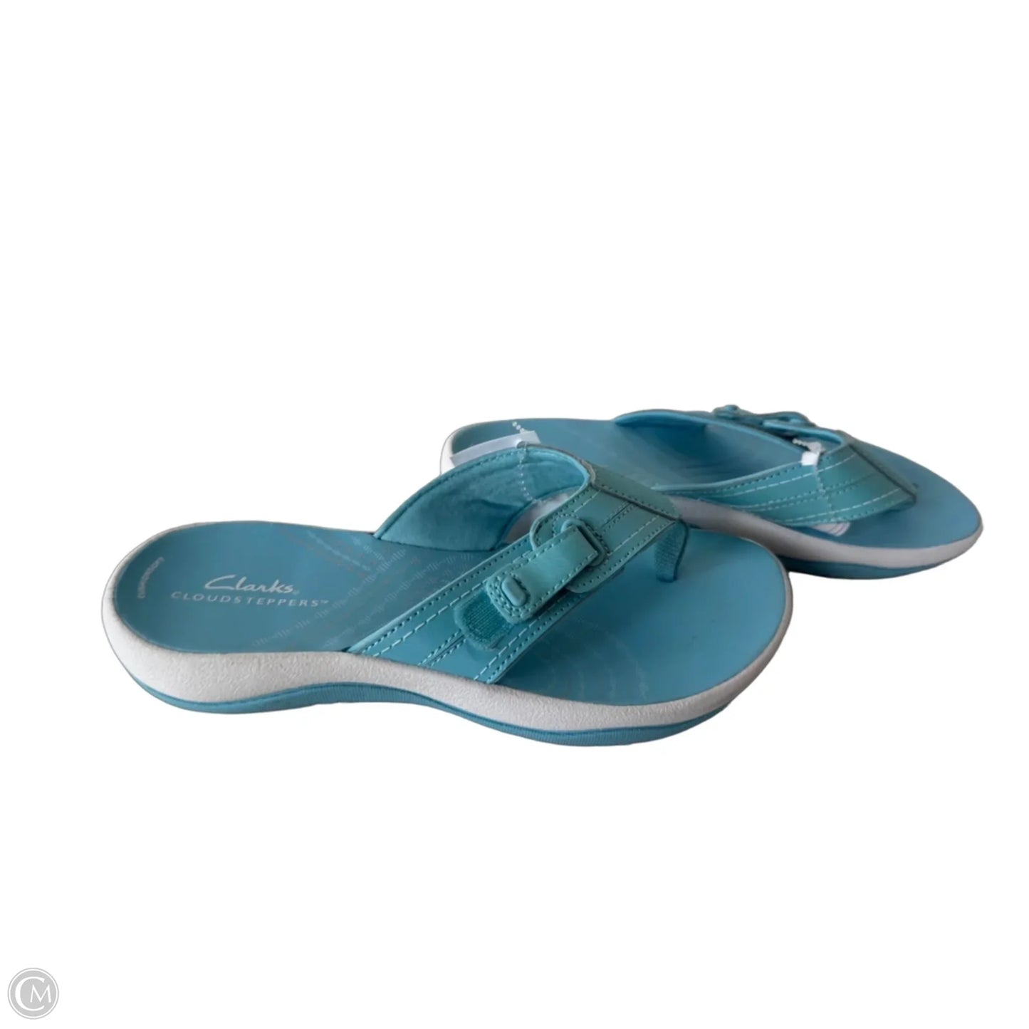 Sandals Flip Flops By Clarks In Blue, Size: 6